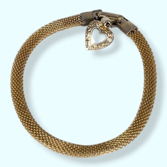 V. Sarah Cov Gold Tone Mesh Bracelet - Picture 4 of 6
